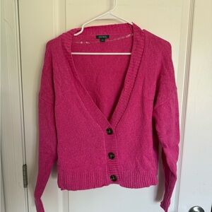 Wild Fable Pink Button-Up Sweater